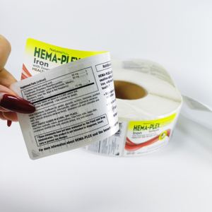 Wholesale Labels Roll Food Jars Cans Custom healthcare Proof Vinyl <strong>Plastic</strong> <strong>Printing</strong> Packaging Package Stickers - Product Image 4