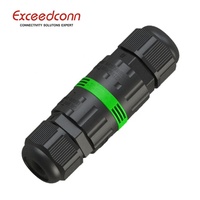 Connecteurs électriques à bouton-pression étanches IP68 à 3 broches, 450 V CA, avec pince à vis, pour éclairage