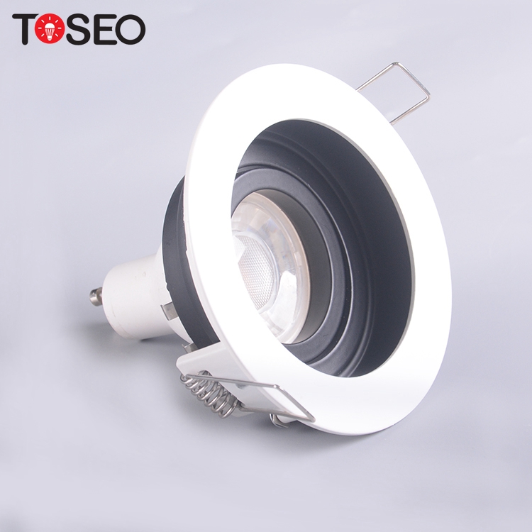 GU10 Anti Glare Downlights Fixtures White 90mm Cut Out Downlights