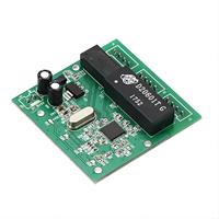 Commutateur Ethernet PCB 3 ports 100Mbps carte de commutation réseau carte de commutation Ethernet 5V pour système de stationnement intelligent