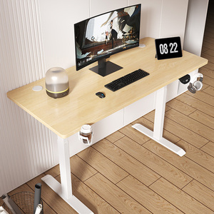 आधुनिक डिजाइन ऊंचाई समायोज्य एर्गोनोमिक इलेक्ट्रिक लिफ्ट स्थायी डेस्क पीसी गेमिंग रेसिंग ऑफिस कंप्यूटर टेबल - Product Image 1