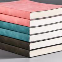 Bloc-notes en papier Kraft, doux, de poche, pour Journal personnel A4, A5, A6, avec Logo gaufré, vente en gros, 5 pièces