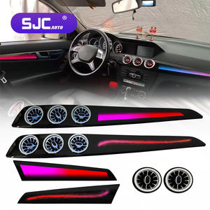 Lumière d'ambiance LED pour voiture SJC pour Mercedes-Benz Classe C <span class=keywords><strong>W204</strong></span> 2010-2014 Intérieur automobile 64 couleurs Symphonie dynamique Lumière ambiante - Product Image 1