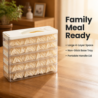 Boîte de rangement créative pour raviolis, à fixer sur la porte latérale du réfrigérateur, pour espaces étroits, en plastique alimentaire, pour la conservation et l'organisation