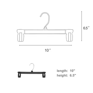 Charisma Factory Wholesale Fashion Clear Black <strong>Plastic</strong> Pants Hanger Injection Technics for Wardrobe &amp; Clothing Store <strong>Rack</strong> - Product Image 2