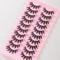 OEM 10 paires/plateau de faux cils volume - Denses, à fort recourbement, réutilisables, pour yeux profonds - Mélange personnalisé