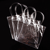 Sac Shopping PVC Pas Cher Personnalisé LOGO, Sac à Main Promotionnel Transparent en Plastique, Sac Cadeau PVC Clair