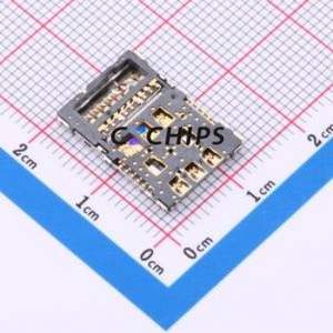 XDST-B21013-32 SIM Card Connector SMD Connector Flip Cover Type 2.1mm - Product Image 2