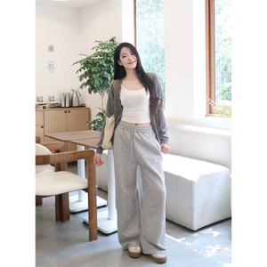 Hot Selling Women's Streetwear <b>Lace</b> Casual Pants <b>Elastic</b> Waist Harem Pants Many Colors Summer Organic Made Vietnam Premium - Product Image 2