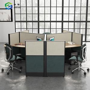 โต๊ะทำงานทรงโค้งแบบไม้ทันสมัยเฟอร์นิเจอร์สำนักงานของบริษัท - Product Image 2