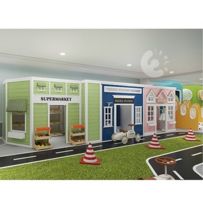 Eibele Nouveau Centre de Jeux Intérieur pour Enfants, Château de Jeu, Aire de Jeu Souple, <span class=keywords><strong>Village</strong></span> de Jeu de Rôle, Ville Interactif, <span class=keywords><strong>Parc</strong></span> d'Attractions - Product Image 4