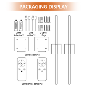 EGH Hot Sell Dimmable <strong>Wall</strong> Sconces With Remote Control 350 Rotate 3000K LED Wireless 6000mAh <strong>Battery</strong> Operated 8W Line <strong>Wall</strong> <strong>Lamp</strong> - Product Image 5
