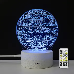 Lampe LED tactile en forme personnalisée. 7 couleurs, Illusion 3D, craquelée, forme licorne, Rechargeable par batterie, USB, nouveauté