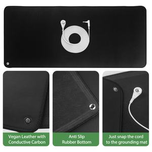 Alfombrilla de Conexión a Tierra Conductiva de EVA Lavable y Ecológica de 68*26cm con Cable Antiestático de 1 Metro para Escritorio, Hogar y Viajes - Product Image 6