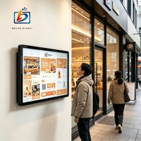 Pantalla Digital Táctil Capacitiva de 27 Pulgadas para Montaje en Pared, Animación de Arranque Personalizada, Pantalla de Información para Oficina
