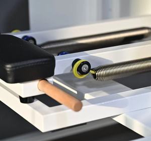 Ressorts de Reformer Pilates en fil d'acier de haute qualité, marque INIKO, modèle 791S (Noir/Bleu/Jaune), 412g chacun, 2.2x24.7x472mm - Product Image 2