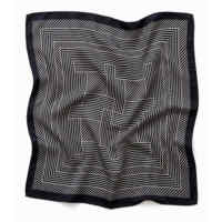 Bandana carrée de luxe pour femme en satin 100% polyester avec impression numérique de logo personnalisé, vente en gros, accessoire pour cheveux