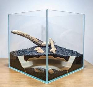 Plastique Pvc Empilable Reptile Acrylique Aluminium 20 cm Verre Or Pierres Plante Mousse 90x45x60 Bol Grande Araignée Led <span class=keywords><strong>Terrarium</strong></span> - Product Image 2