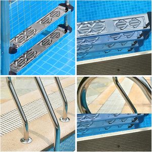Échelle de <span class=keywords><strong>piscine</strong></span> avec main courante, accessoires de <span class=keywords><strong>piscine</strong></span>, portable, en acier inoxydable 304 316 SF - Product Image 4