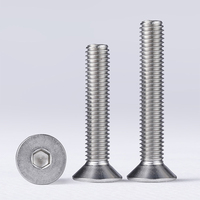 Sekrup Kepala Allen Berkualitas Tinggi dari Baja Tahan Karat Metrik M3 M4 M5 M6 M8 M10 M12 dengan Soket Countersunk Din 7991