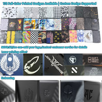 Dompet Ember Premium Ultra Tipis Berwarna-warni dengan Penjepit Uang RFID, Dompet Serat Karbon Tempa untuk Pria