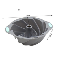 Moule à pâtisserie en silicone en spirale, moule antiadhésif robuste avec design torsadé