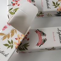 Boîte en carton personnalisée de luxe pour l'emballage de produits cosmétiques, emballage écologique, boîte pour rouges à lèvres, vernis à ongles, flacons