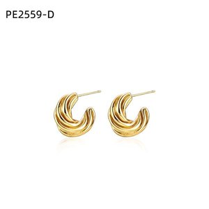 Amy Amy Fashion <b>Stud</b> Earrings <b>Silver</b> Plated Geometric Design For Women Trendy Jewelry Gift From China Model Pe2559 - Product Image 3