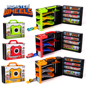 MONSTER WHEELS Nuovo Design con Musica e Luci, Giocattoli in Plastica in Scala 1:20 con <span class=keywords><strong>Pista</strong></span> da Corsa e Auto per Bambini - Product Image 1