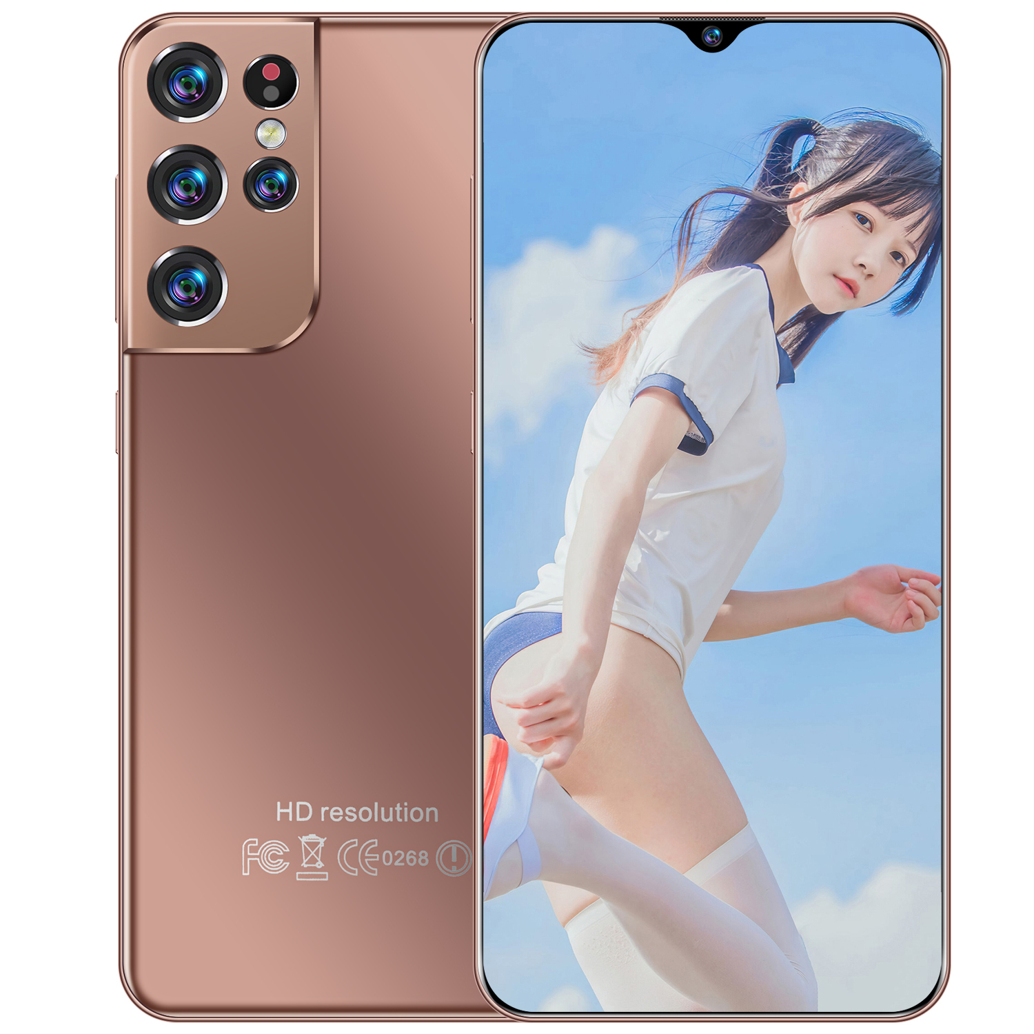 Смартфон S21 + 5G io phone 3 mobile 1500 2 sim 512 ГБ