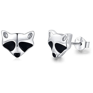 Mini boucles d'oreilles clous en forme de renard, style coréen et japonais, mignonnes, unisexes, bijoux d'oreille animaux pour femmes, pour le quotidien, tenue décontractée, cadeau - Product Image 6