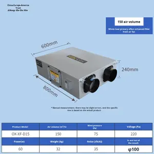 Ventilador de <span class=keywords><strong>Aire</strong></span> Fresco de Flujo Bidireccional con Filtro PM2.5 Zhengling y Intercambiador de Calor Completo <span class=keywords><strong>para</strong></span> Uso Doméstico y Comercial en Toda la <span class=keywords><strong>Casa</strong></span> - Product Image 6