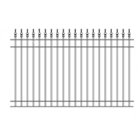 Garde-corps en acier zingué pour jardin extérieur, clôture et grille en fer personnalisables, portail, garde-corps en métal galvanisé