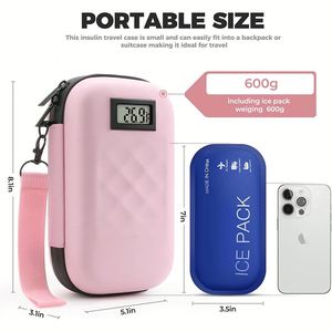 Bolsa Térmica Portátil de Alta Calidad para Viajes, Impermeable, para Diabéticos, con 2 Bolsas de Hielo, para Viajes con Diabetes - Product Image 2