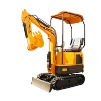 Promotion : Mini-Excavatrice Hydraulique sur Chenilles Diesel, Petite Machine de Terrassement et de Piquage de Poteaux à Vendre