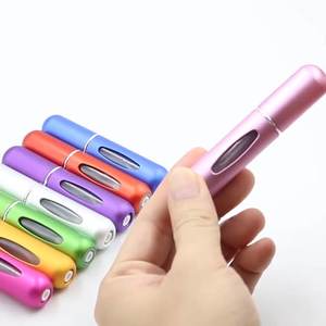 Mini Botella <span class=keywords><strong>de</strong></span> Perfume Recargable <span class=keywords><strong>de</strong></span> Aluminio OEM con Piezas <span class=keywords><strong>de</strong></span> Plástico PP, Ventana con Serigrafía, Recubrimiento UV, Bomba <span class=keywords><strong>de</strong></span> Recarga, <span class=keywords><strong>Estuche</strong></span> <span class=keywords><strong>de</strong></span> Viaje - Product Image 5