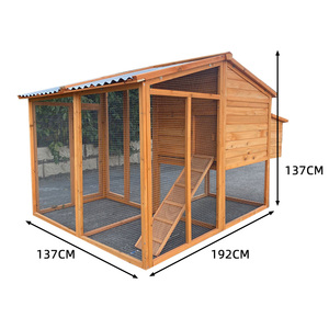 Chuồng gà gỗ cao cấp WoodVille, chống thấm, kiểu nhà nông thôn, dành cho sân sau, ngoài trời - Product Image 3