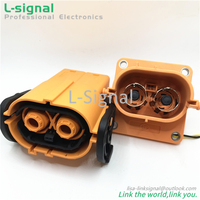 Conector de enchufe de plástico de alta tensión para EV, 100A, 125A, 200A, 250A, 300A, 350A, 400A, 450A, 1, 2 y 3 pines
