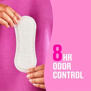 Doublures de culottes non parfumées extra longues et non emballées Insouciantes 100ct Protège-culottes quotidiens jetables pour femmes légères et confortables - Product Image 1