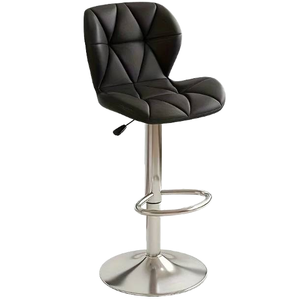 Wholesale Modern Swivel Bar <strong>Stool</strong> with <strong>Gas</strong> Lift <strong>Soft</strong> Synthetic Leather High Counter for Kitchen Hotel or Restaurant Use - Product Image 4