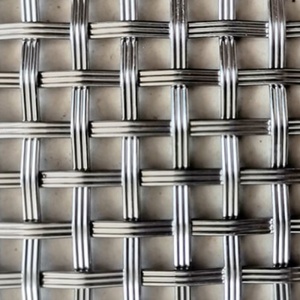 שרשרת לוחות רשת דקורטיביים ארוגים סטנדרטית רשת מתכת מורחבת עבור קישוט תקרת פנים, אלומיניום מורחבת רשת מתכת - Product Image 4