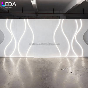 LEDA Panneau acrylique blanc élégant Présentoir fond rectangulaire Fond de scène de mariage Décoration de scène - Product Image 2