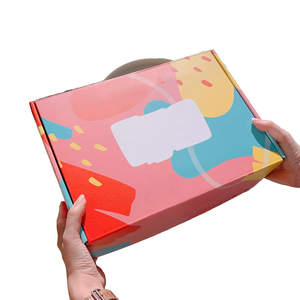 Có thể tái chế tùy chỉnh in bao bì kim loại trang phục hộp các tông cho vận chuyển Quà Tặng giày <span class=keywords><strong>hat</strong></span> giấy ngân hàng hộp bưu phẩm - Product Image 1