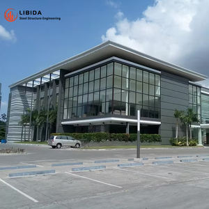 高档豪华钢结构办公楼，带仓库设计钢结构建筑 - Product Image 3