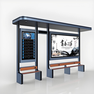 Modernas Paradas de Autobús Públicas para Exteriores, Aptas para Zonas Urbanas y Rurales, Equipadas con Generación de Energía Solar - Product Image 1