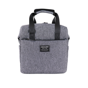 Sac isotherme pour le déjeuner, bleu, en tissu, avec fermeture éclair, sac isotherme à poignée pour le stockage des aliments - Product Image 6