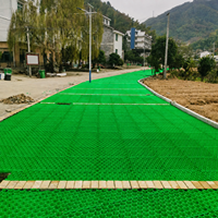 Grille de pavage en plastique HDPE avec structure en nid d'abeille, haute résistance à la pression, pour allées, parkings, chemins, jardins, pentes