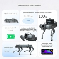 Robot chien bionique intelligent en alliage d'aluminium série Galileo E1 pour inspection industrielle IA, opération spéciale et détection intelligente