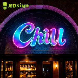 Insegne LED Personalizzate a <span class=keywords><strong>Lettere</strong></span> Scatolate con Illuminazione Multicolore, Controllate via Bluetooth, per Decorazione Bar e Pubblicità Commerciale - Product Image 2