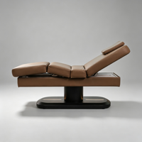 Table de massage électrique à 3 moteurs, très vendue, avec base LED et revêtement en cuir PVC, pour salon, spa, clinique de cils, hôpital